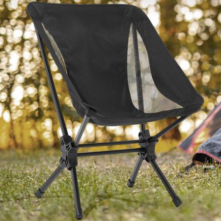 Sedia da campeggio portatile leggera in alluminio e tessuto Oxford per escursioni, facile da montare, sedia pieghevole compatta 