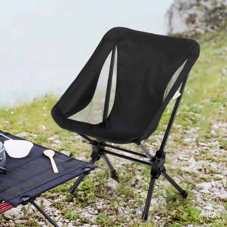 Sedia da campeggio portatile leggera in alluminio e tessuto Oxford per escursioni, facile da montare, sedia pieghevole compatta 