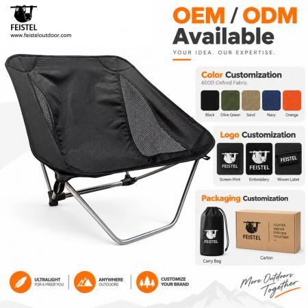 Sedia da campeggio senza gambe tradizionali – Sedia da trekking ultraleggera a basso profilo da 850 g, telaio in alluminio 7075, Oxford 600D, capacità 120 kg 