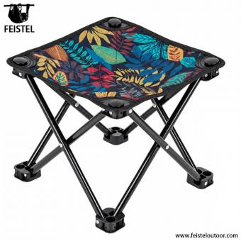 Sgabello pieghevole portatile per campeggio all'aperto e picnic