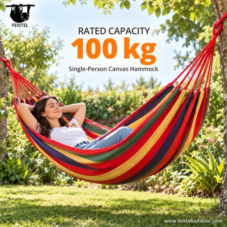feisetel amaca da campeggio portatile in nylon con cinghie per alberi da esterno 