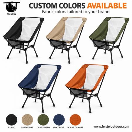 Sedia da campeggio portatile leggera da 1,35 kg – Sedia pieghevole ultraleggera in alluminio 7075, capacità 150 kg 