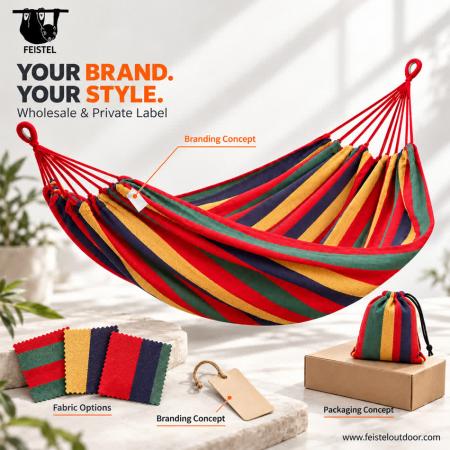 feisetel amaca da campeggio portatile in nylon con cinghie per alberi da esterno 