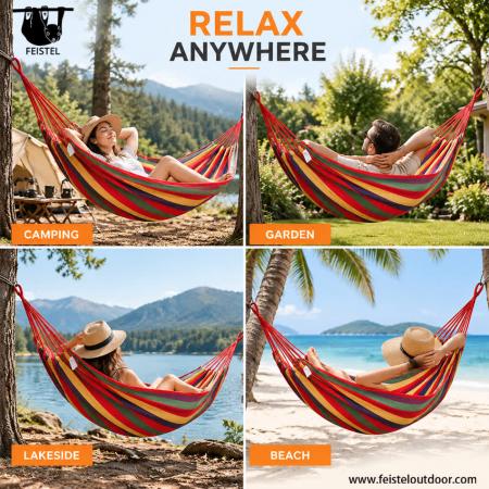 feisetel 2019 venditore amazon 2 persone tutte le stagioni portatile 75D nylon paracadute amaca da campeggio 