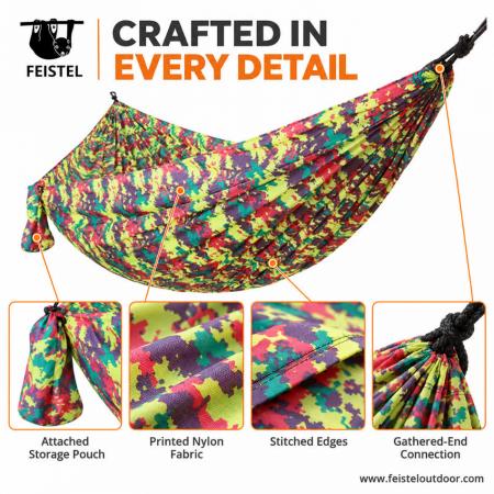 feisetel amaca portatile per paracadute da campeggio da giardino da viaggio in nylon da esterno 