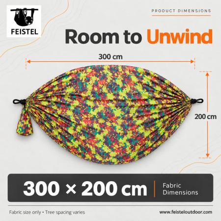 feisetel amaca portatile per paracadute da campeggio da giardino da viaggio in nylon da esterno 