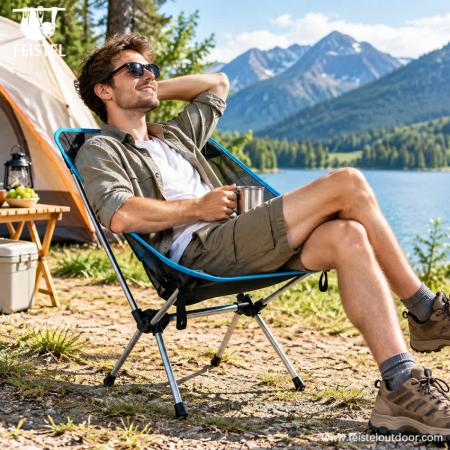 Sedia da campeggio in rete | Sedia pieghevole e leggera | FEISTEL 