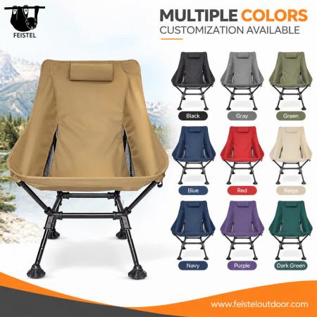 Sedia da Campeggio Pieghevole Oversize – Sedia a Luna Leggera con Portata di 150 kg, Telaio in Alluminio 7075, Rete in Poliestere 600D e Borsa da Trasporto 
